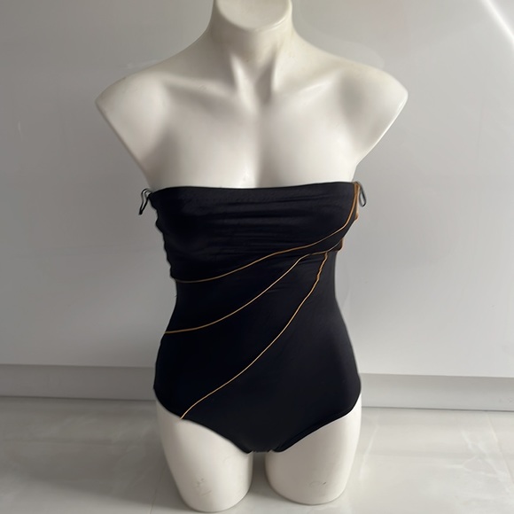 Rose Marie Reid Vintage Black Strapless One Piece Bathing Suit - USA - Picture 2 of 13